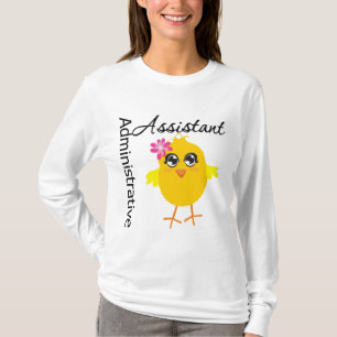 Niedliches Karriere-Küken-Verwaltungsassistent T-Shirt