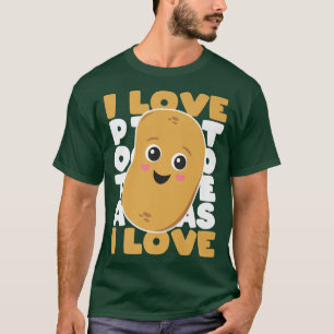 Niedliches Kartoffel Kawaii Art I Liebe Kartoffeln T-Shirt