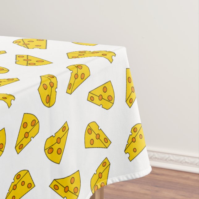 Niedliches Käsemuster Tischdecke (Beispiel)