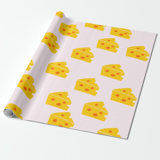 Niedliches Käseschabpapier Geschenkpapier (Ungerollt)