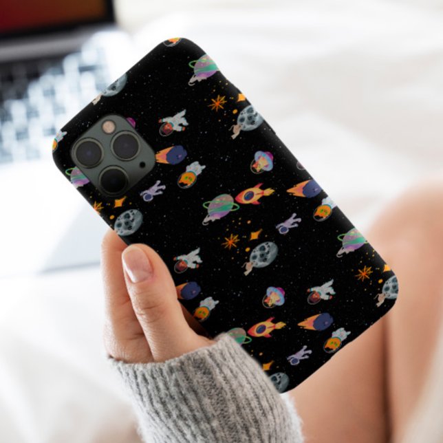 Niedliches Kätzchen in galaxischen Sternen Stilvol Case-Mate iPhone Hülle (Von Creator hochgeladen)