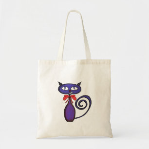 Niedliches Kätzchen mit Bow Tragetasche