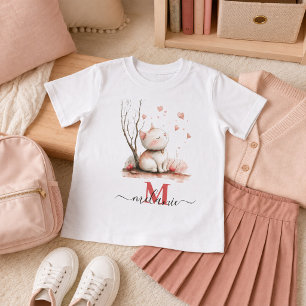 Niedliches Kätzchen mit Herz Kinder Zurück in die T-Shirt