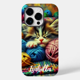 Niedliches Kätzchen Schlafen unter der Decke Case-Mate iPhone 14 Pro Hülle