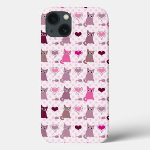 Niedliches Kätzchenmädchenmuster Case-Mate iPhone Hülle