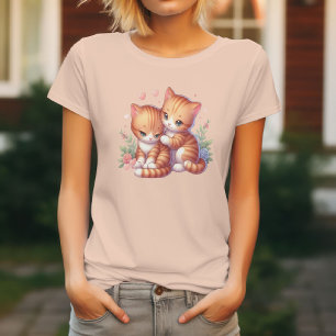 Niedliches Katzen-Design: Whiskys und Charm T-Shirt