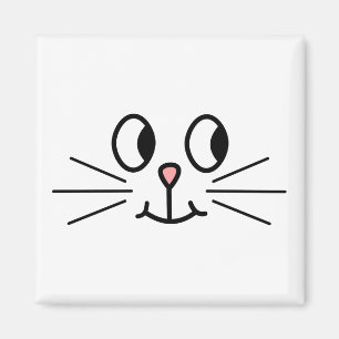Niedliches Katzen-Gesicht Magnet