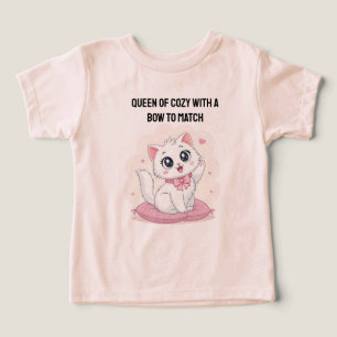 Niedliches Katzen-Grafik-T-Shirt für Kinder und Ti