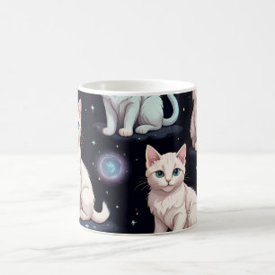 Niedliches Katzen Muster Kaffeetasse