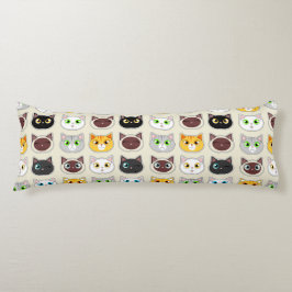 Niedliches Katzen Muster Seitenschläferkissen