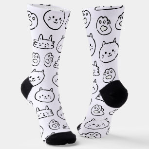 Niedliches Katzen-Muster Socken
