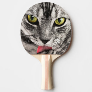 Niedliches Katzen-Portrait Tischtennis Schläger
