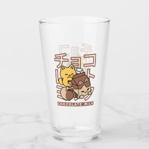 Niedliches Katzen Schokolade Milchkarton Kawaii Ku Glas