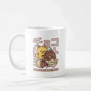 Niedliches Katzen Schokolade Milchkarton Kawaii Ku Kaffeetasse