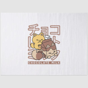 Niedliches Katzen Schokolade Milchkarton Kawaii Ku Seidenpapier