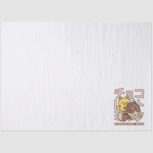 Niedliches Katzen Schokolade Milchkarton Kawaii Ku Seidenpapier