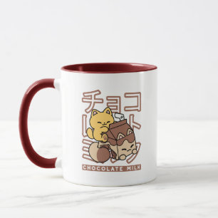 Niedliches Katzen Schokolade Milchkarton Kawaii Ku Tasse