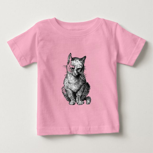 Niedliches Katzenbaby-Shirt Baby T-shirt (Vorderseite)