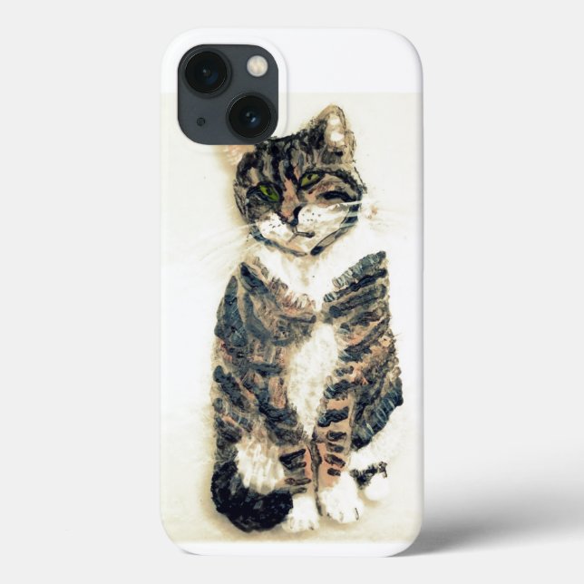Niedliches Katzenbild Case-Mate iPhone Hülle (Rückseite)