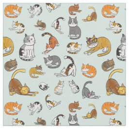 niedliches Katzendesign für Katzenliebhaber - türk Stoff