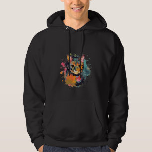 niedliches Katzendesign Hoodie