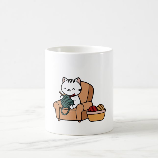 niedliches Katzendesign | Katzen lieben Design Kaffeetasse (Mittel)