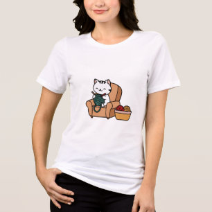 niedliches Katzendesign   Katzen lieben Design Tri-Blend Shirt