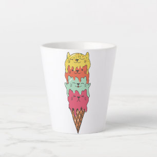 Niedliches Katzeneis   Kawaii Kittens Milchtasse