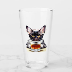 Niedliches Katzengemälde Glas