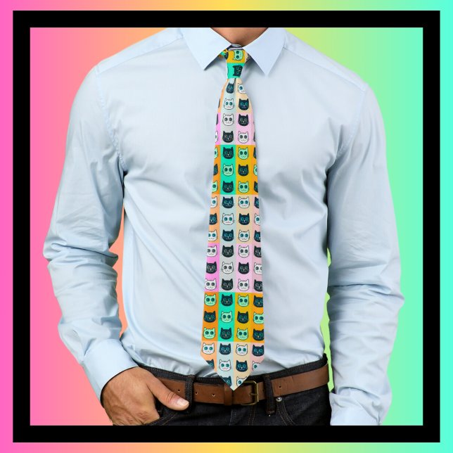 niedliches Katzengeschenk für Katzenliebhaber Krawatte (Von Creator hochgeladen)