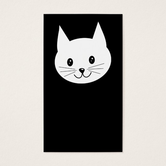 Niedliches Katzengesicht. (Vorderseite)