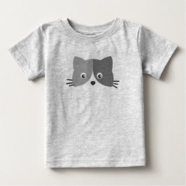 Niedliches Katzengesicht Baby T-shirt