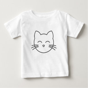 Niedliches Katzengesicht. Baby T-shirt