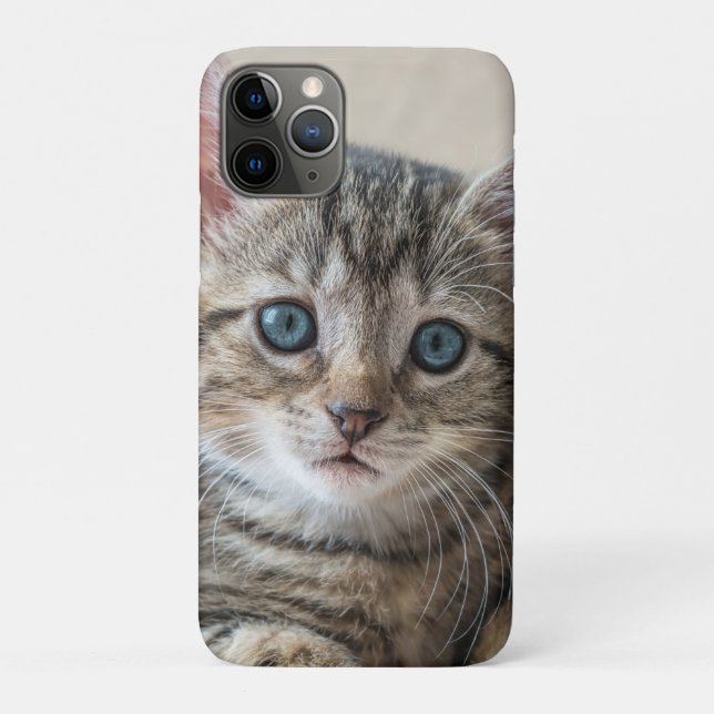 Niedliches Katzengesicht Case-Mate iPhone Hülle (Rückseite)