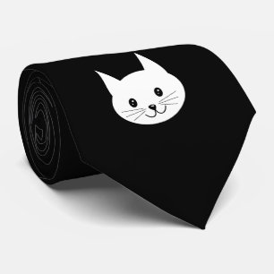 Niedliches Katzengesicht. Krawatte