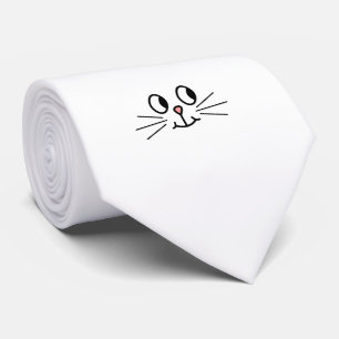 Niedliches Katzengesicht. Krawatte