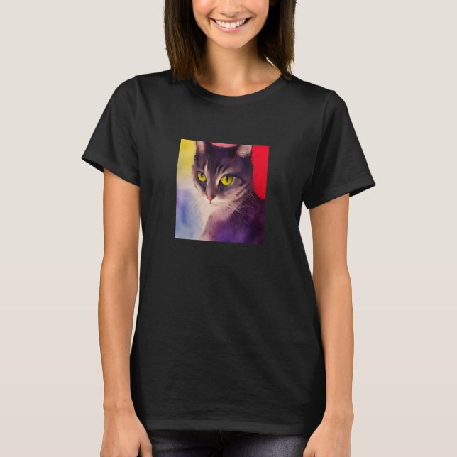 Niedliches Katzengesicht Sweet Kitten Kitty Feline T-Shirt (Vorderseite)
