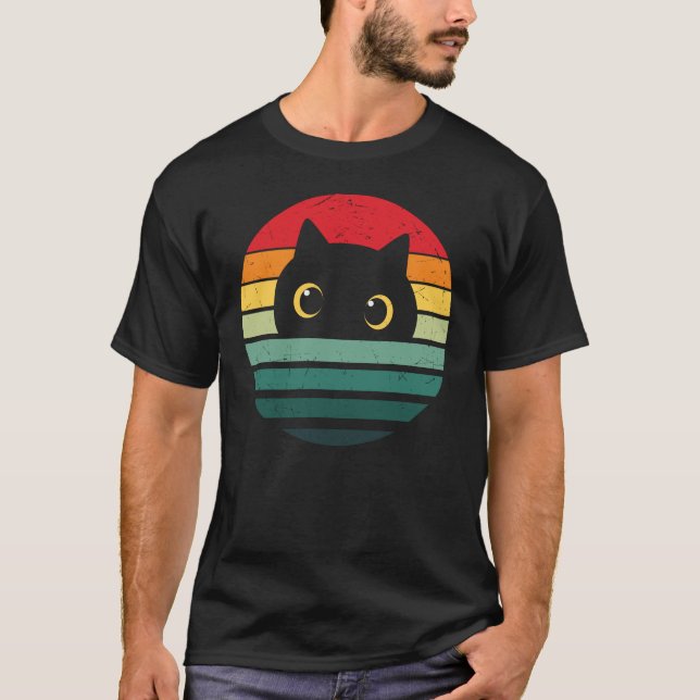 Niedliches Katzengesicht T-Shirt (Vorderseite)