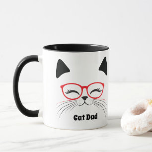 Niedliches Katzengesicht Tasse