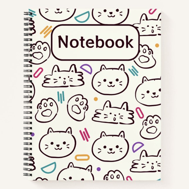 niedliches Katzenheft Notizbuch (Vorderseite)