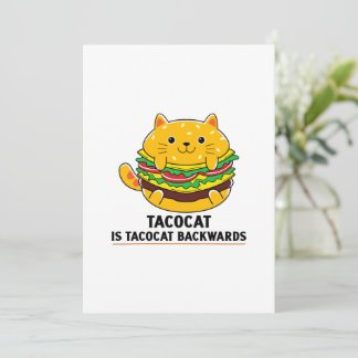 Niedliches Katzenkätzchen Tacos mexikanisches Esse Save The Date