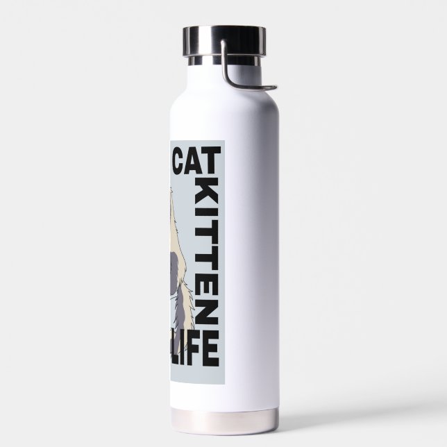 Niedliches Katzenleben Trinkflasche (Links)