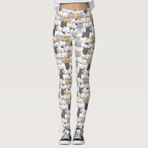 Niedliches Katzenmuster Leggings