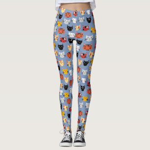 Niedliches Katzenmuster Leggings