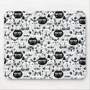Niedliches Katzenmuster Mousepad