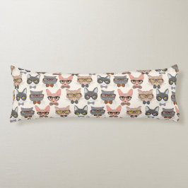Niedliches Katzenmuster Seitenschläferkissen