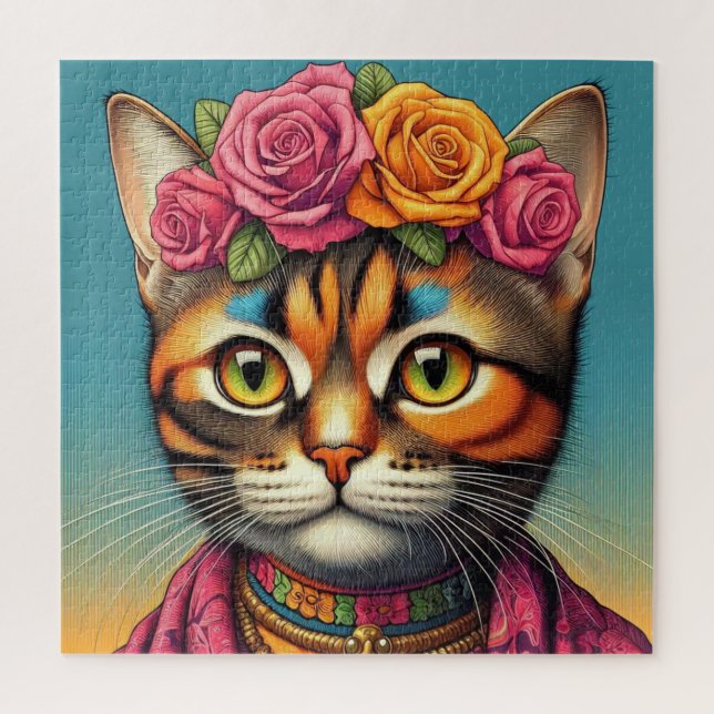Niedliches Katzenpuzzle! Puzzle (Vertikal)