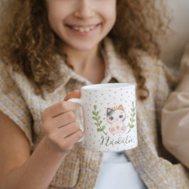 Niedliches katzenweiches Geschlecht neutrales gepu Kaffeetasse
