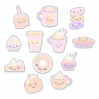 Niedliches Kawaii Autumn Pumpkin Pie Muster in Pas