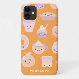 Niedliches Kawaii Autumn Pumpkin Pie Muster in Pas Case-Mate iPhone Hülle